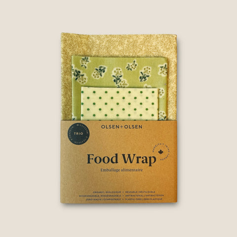 Olsen+Olsen 3-pack Beeswax Wraps
