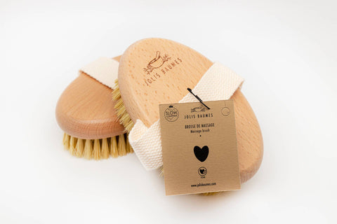 Vegan massageborstel van hout & cactusvezels – dry brushing