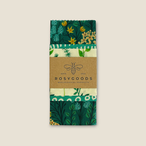 3-Pack Beeswax Wrap Forest